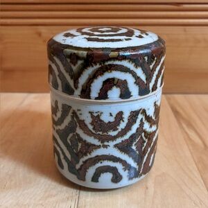 Vintage ceramic canister mid century modern